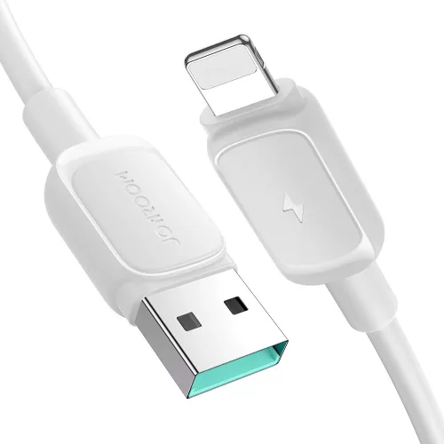Joyroom Multi-Color Series A14 Lightning / USB-A 2.4A 1.2 m kábel – fehér