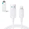 Joyroom Multi-Color Series A14 Lightning / USB-A 2.4A 1.2 m kábel – fehér