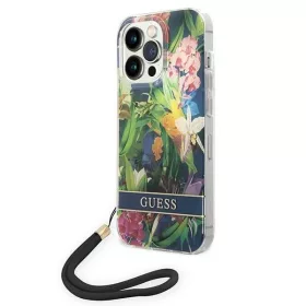 Guess Virág mintás tok pánttal iPhone 13 Mini