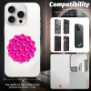 Techsuit - Tapadókorongos Telefonállvány (SR-CUP) - szilikon, öntapadós rögzítés, kerek forma - Rózsaszín