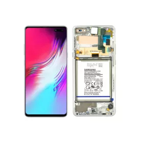   Gyári OEM LCD kijelző - Fekete - Samsung Galaxy S10 5G 2019 - SM-G977