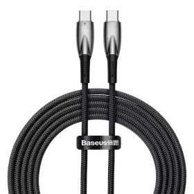   Baseus fekete gyorstöltő kábel - (USB-C / USB-C, 480Mbps, 100W, 2 méter)