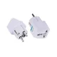 Univerzális Utazó Adapter (C524) – UK / US / AU / EU, 10A, 250V – Fehér