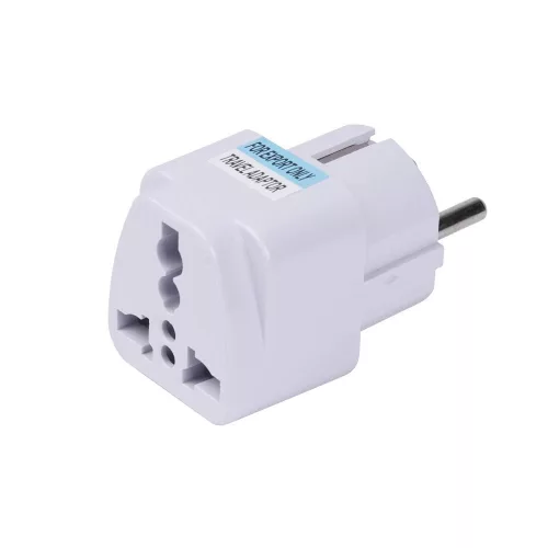 Univerzális Utazó Adapter (C524) – UK / US / AU / EU, 10A, 250V – Fehér