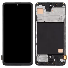   Gyári OEM LCD kijelző - Fekete - Samsung Galaxy A51 2020 - SM-A515