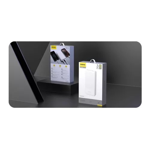 Dudao K10Pro Powerbank 20000mAh 2.4A 2x USB-A - Fehér