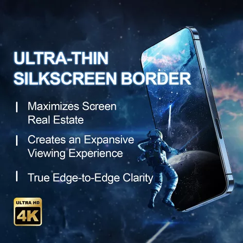 iPhone 17 Pro Privacy kijelzővédő fólia - Betekintésgátló, 9H edzett üveg, 3D teljes kijelzős illeszkedés, ujjlenyomat-mentes - Lito D+ Max 4K Privacy