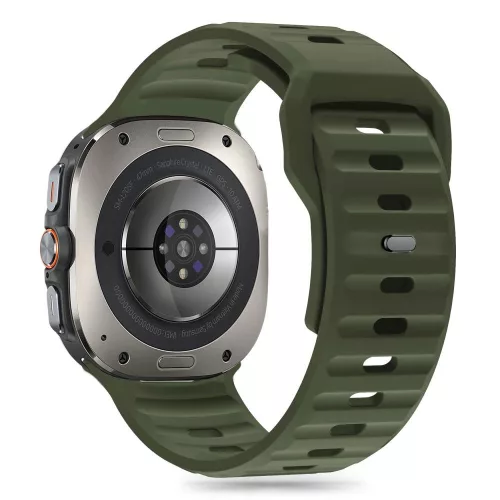 Tech-Protect Silicone Line Szíj Samsung Galaxy Watch Ultra (47mm) - Zöld