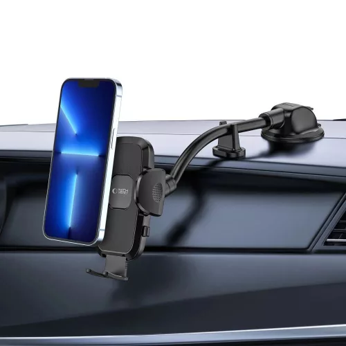 Tech-Protect V3 Long Arm autós telefontartó - szélvédőre vagy műszerfalra - fekete