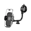 Tech-Protect V3 Long Arm autós telefontartó - szélvédőre vagy műszerfalra - fekete