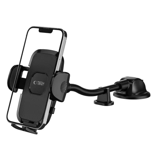 Tech-Protect V3 Long Arm autós telefontartó - szélvédőre vagy műszerfalra - fekete