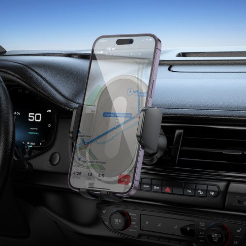 Autós tartó szellőzőrácsra - fekete - Borofone BH133 Rio