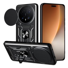   Modern Ütésálló Telefontok Állvánnyal és Kamera Védelemmel Honor Magic 8 Pro - Fekete