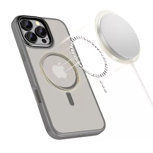 Tech-Protect MagEdge MagSafe iPhone 16 Pro Max tok - Titanium színű