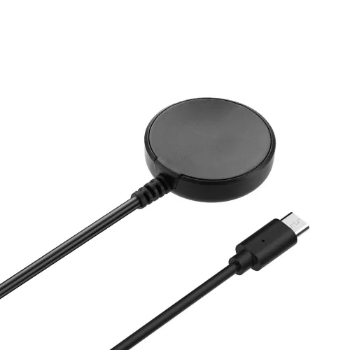 Techsuit - Okosóra Töltő (TSC21) - Samsung Watch 3/4/5/6/8/Ultra2, Type-C, 2.5W - Fekete