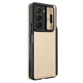   Nillkin Qin Pro Bőr Kameravédős arany színű tok (Samsung Galaxy Z Fold 5)