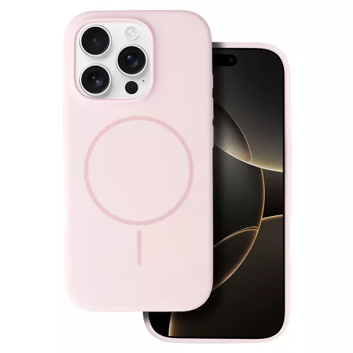 MagSafe Slim Szilikon tok iPhone 15 - Light Pink