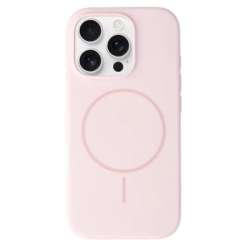 MagSafe Slim Szilikon tok iPhone 15 - Light Pink