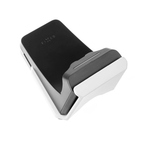 Fixed - Falra szerelhető állvány PS5 kontrollerekhez és fejhallgatókhoz, töltődokkal, LED - Fekete - Fixed