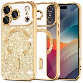 Techsuit - Luxury Glitter MagSafe - iPhone 17 Pro Max - Gold