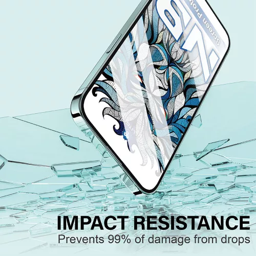 iPhone 17 Pro Max kijelzővédő fólia - edzett üveg, 4H karcállóság, ujjlenyomat-mentes, ütés- és törésálló, teljes kijelzős védelem - Lito NB Screen Protector