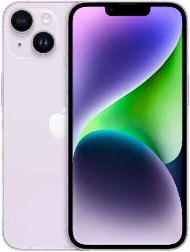 iPhone 14 128GB Purple - 100% Akku - Használt, Független Kiváló - 2 Év Garancia