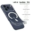 iPhone 17 Pro Max, Tech-Protect FlexAir MagSafe csillámos védőtok - Átlátszó