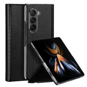   Dux Ducis Bril bőr kinyitható fekete tok (Samsung Galaxy Z Fold 5)