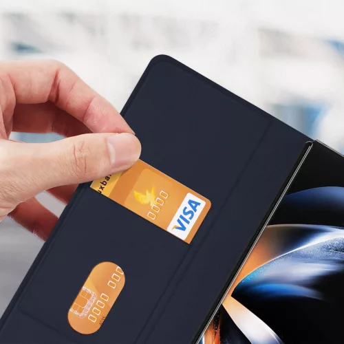 Dux Ducis Bril bőr kinyitható kék tok (Samsung Galaxy Z Fold 5)