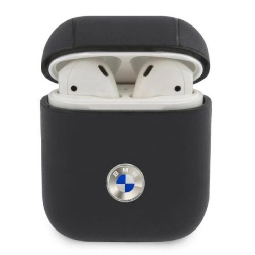 BMW Sötétkér Bőr tok (Airpods 1/2)