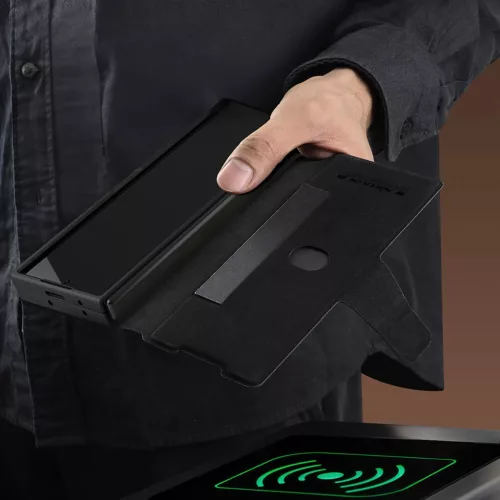Nillkin Aoge Bőr tok Samsung Galaxy Z Fold 6 5G - Fekete