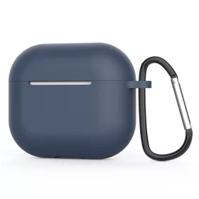 Techsuit - Szilikon tok AirPods 4 - Sötét kék