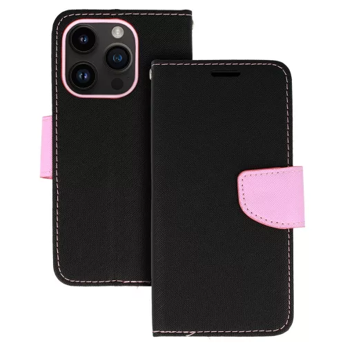 Fancy Case Kinyitható Fekete/Rózsaszín tok (iPhone 11 Pro)