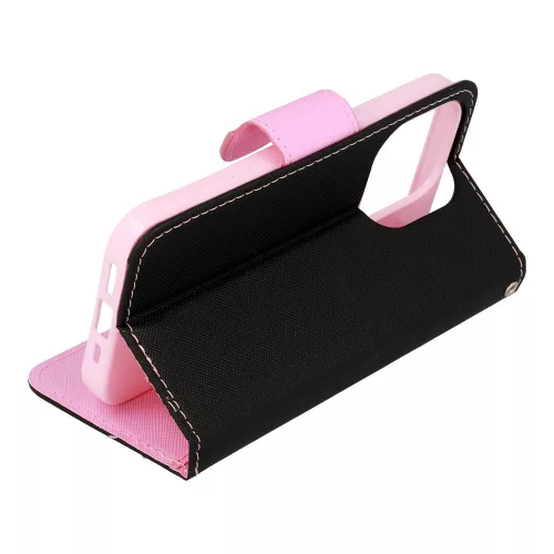 Fancy Case Kinyitható Fekete/Rózsaszín tok (iPhone 11 Pro)