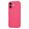 iPhone 17, Puha tapintású MagSafe szilikon tok, mikroszálas béléssel, Techsuit - SoftFlex - Pink