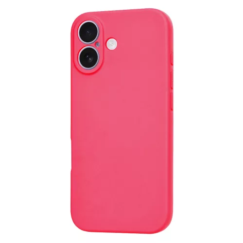 iPhone 17, Puha tapintású MagSafe szilikon tok, mikroszálas béléssel, Techsuit - SoftFlex - Pink