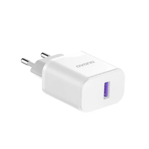Dudao A20EU fali töltő adapter USB-A 18W + USB-A - USB-C kábel – fehér