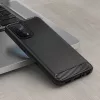 Techsuit - Carbon szilikon tok - Oppo A54 5G / A74 5G / OnePlus Nord N200 5G - Fekete