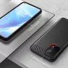 Techsuit - Carbon szilikon tok - Oppo A54 5G / A74 5G / OnePlus Nord N200 5G - Fekete