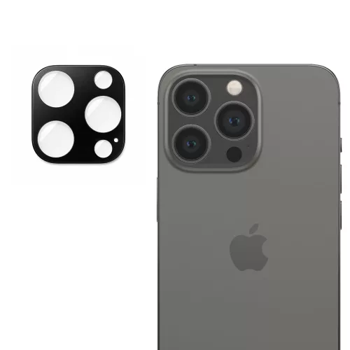 Techsuit - Full Camera - Kameravédő üvegfólia - iPhone 13 Pro / iPhone 13 Pro Max - Fekete