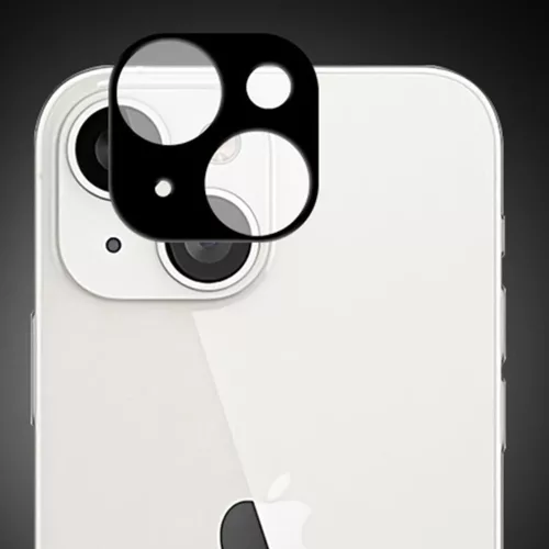 Techsuit - Full Camera - Kameravédő üvegfólia - iPhone 13 / iPhone 13 Mini - Fekete