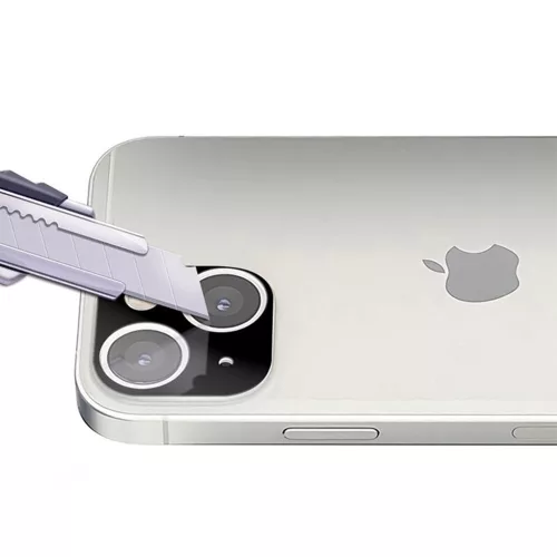 Techsuit - Full Camera - Kameravédő üvegfólia - iPhone 13 / iPhone 13 Mini - Fekete
