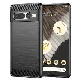 Techsuit - Carbon szilikon tok - Google Pixel 7 Pro - Fekete