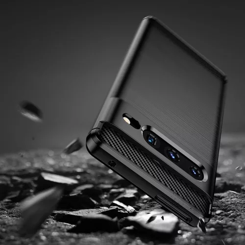Techsuit - Carbon szilikon tok - Google Pixel 7 Pro - Fekete
