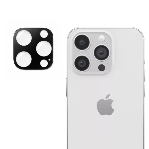 Techsuit - Full Camera - Kameravédő üvegfólia - iPhone 14 Pro / iPhone 14 Pro Max - Fekete