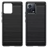 Techsuit - Carbon szilikon tok - Motorola Edge 30 Fusion - Fekete