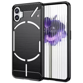 Techsuit - Carbon szilikon tok - Nothing Phone (1) - Fekete