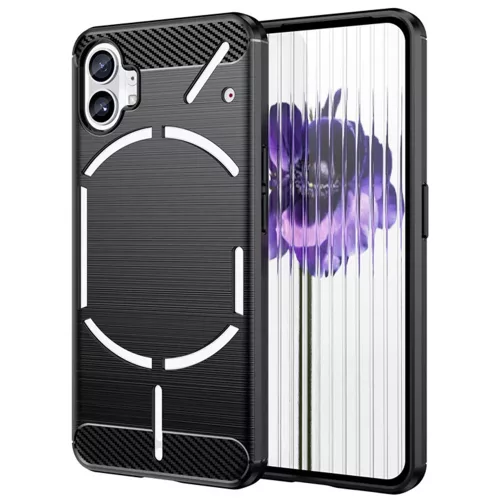 Techsuit - Carbon szilikon tok - Nothing Phone (1) - Fekete