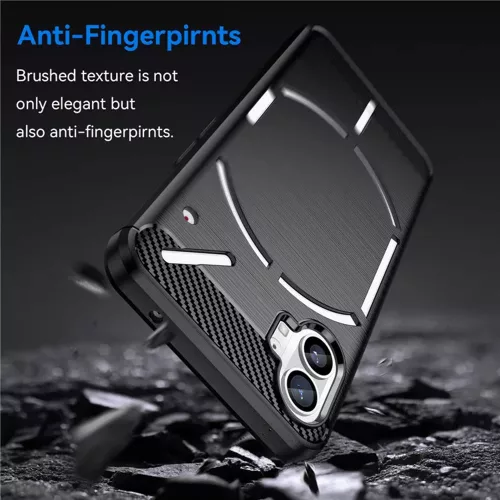 Techsuit - Carbon szilikon tok - Nothing Phone (1) - Fekete