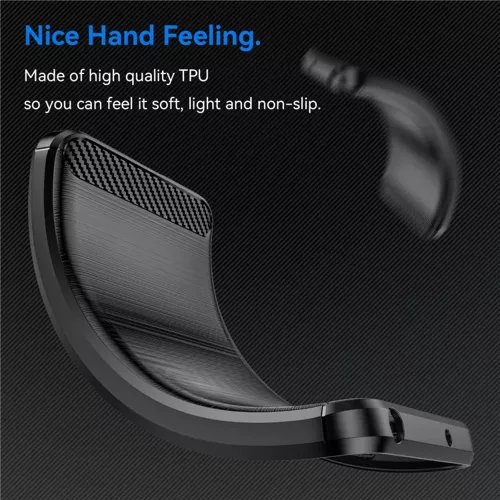 Techsuit - Carbon szilikon tok - Nothing Phone (1) - Fekete